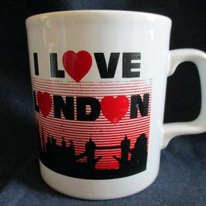 Vintage I Love London Skyline London‎ Bridge Kiln